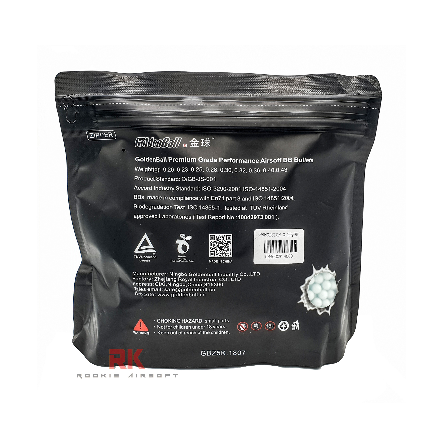 GoldenBall (4025W) BB 0.25g (3,000 rds)