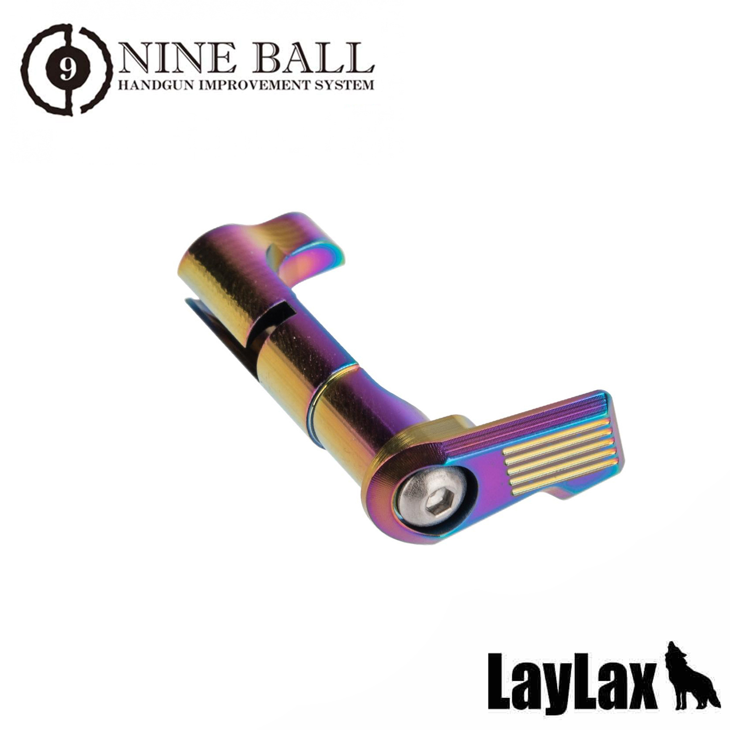LAYLAX Nine Ball Custom Extended Magazine Catch for Marui Hi-CAPA (Heat Gradation)