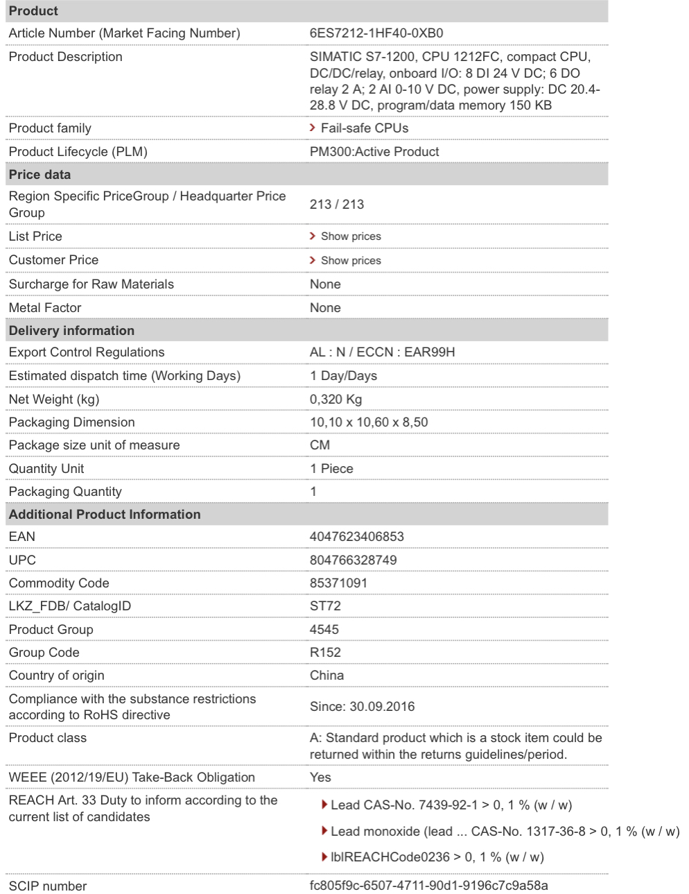 6ES7212-1HF40-0XB0