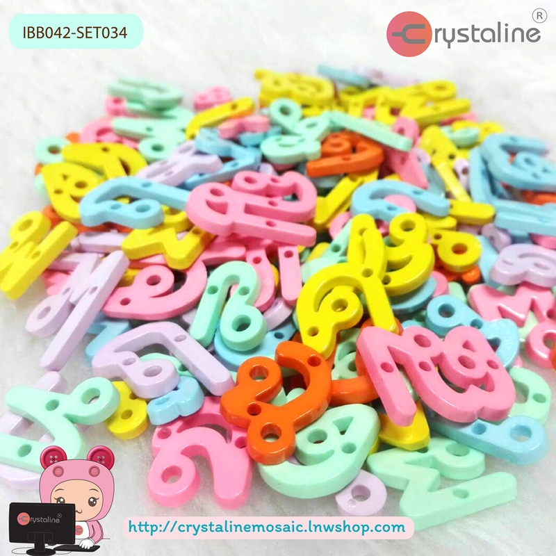 Thai alphabet - Happy col. (500g/pack)