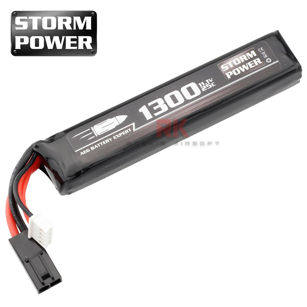 Storm Power 11.1V 1300mAh 25C GEN2 (Mini Tamiya)
