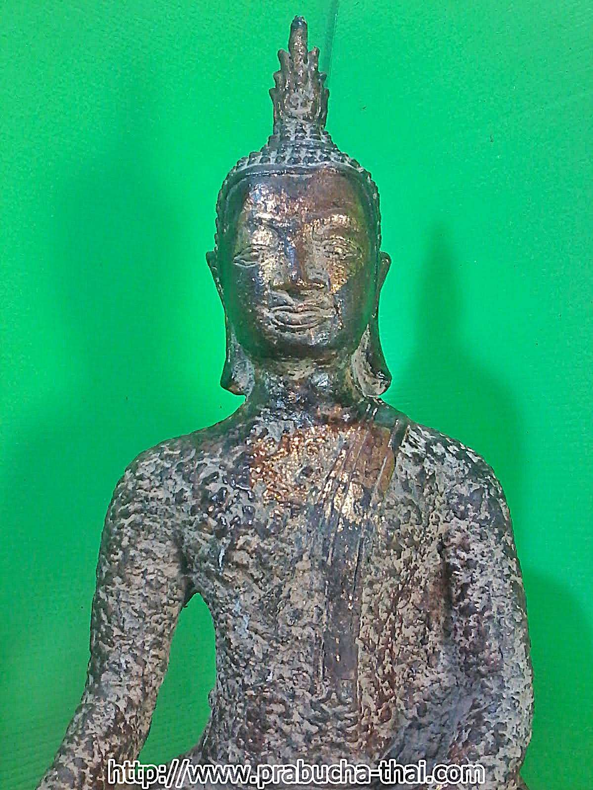 พระอู่ทอง ปางมารวิชัย หน้าตัก 9 นิ้ว เนือศิลา
