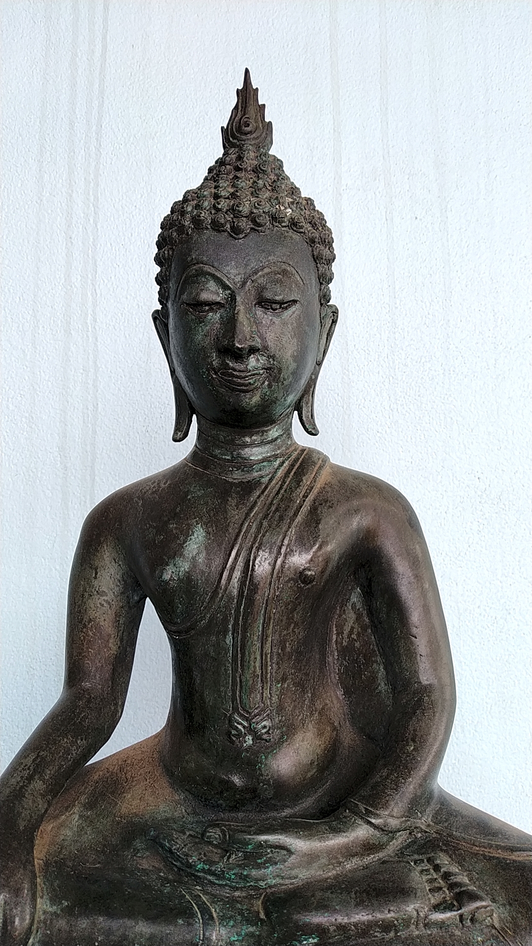 พระสุโขทัย ปางสดุ้งมาร หน้าตัก 12 นิ้ว เนื้อโลหะสำริด