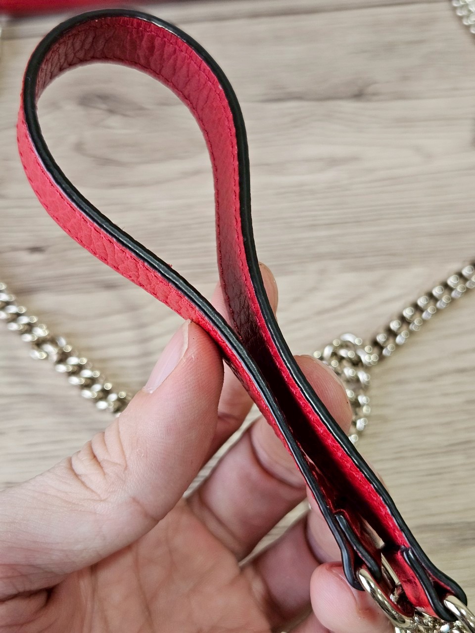 Gucci Interlock WOC สีแดง