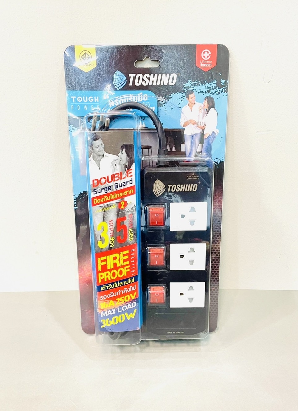 รางปลั๊กโตชิโน รุ่น 3600w TIS315-5ม.