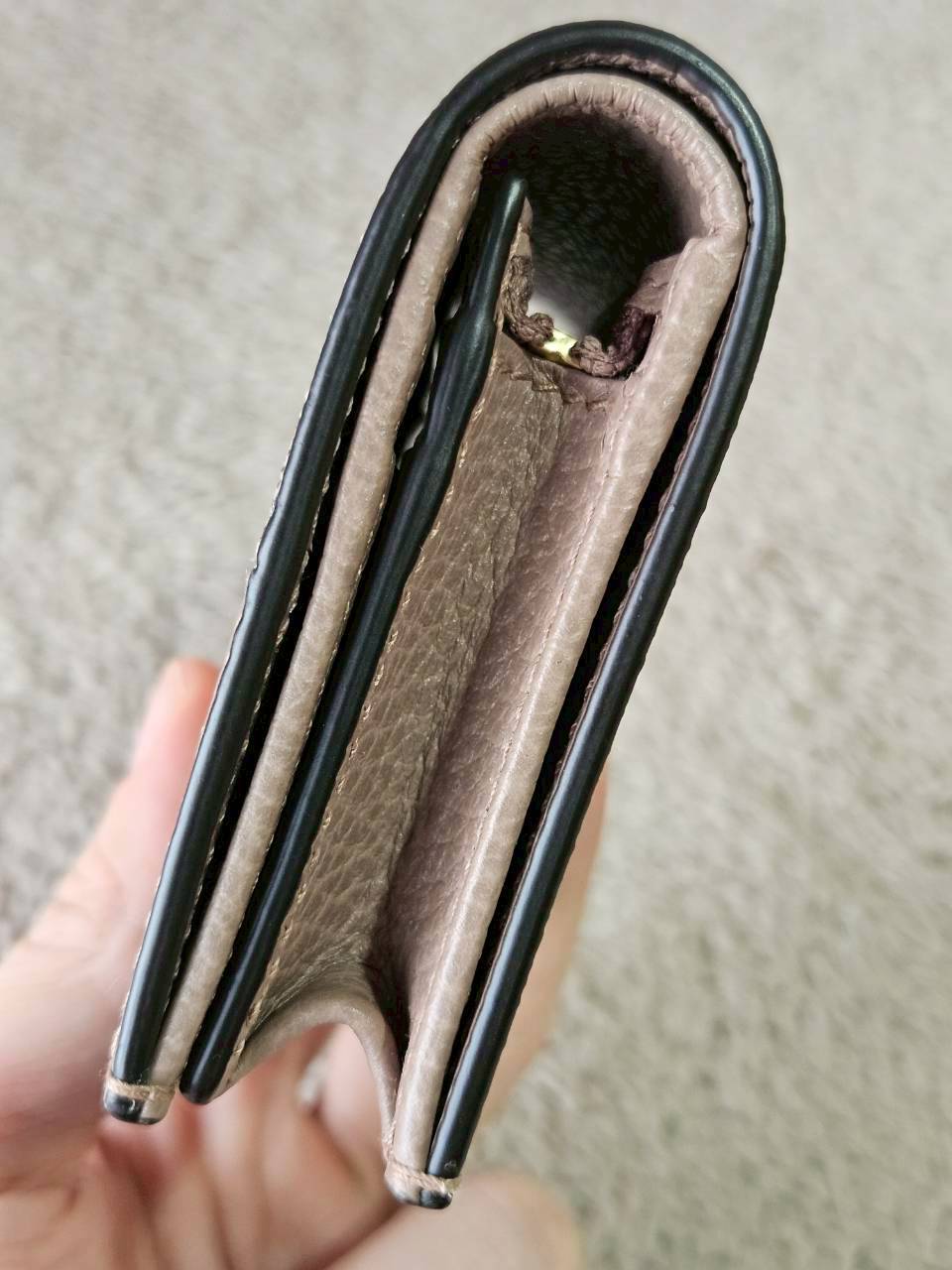 Gucci GG Marmont Bi Color Card Case Wallet