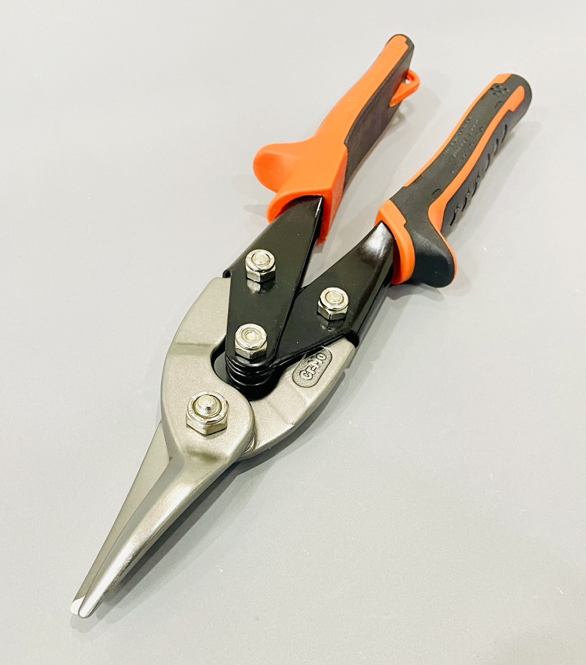 กรรไกรตัดเหล็กแผ่น พัมคิน ปากตรง 10"