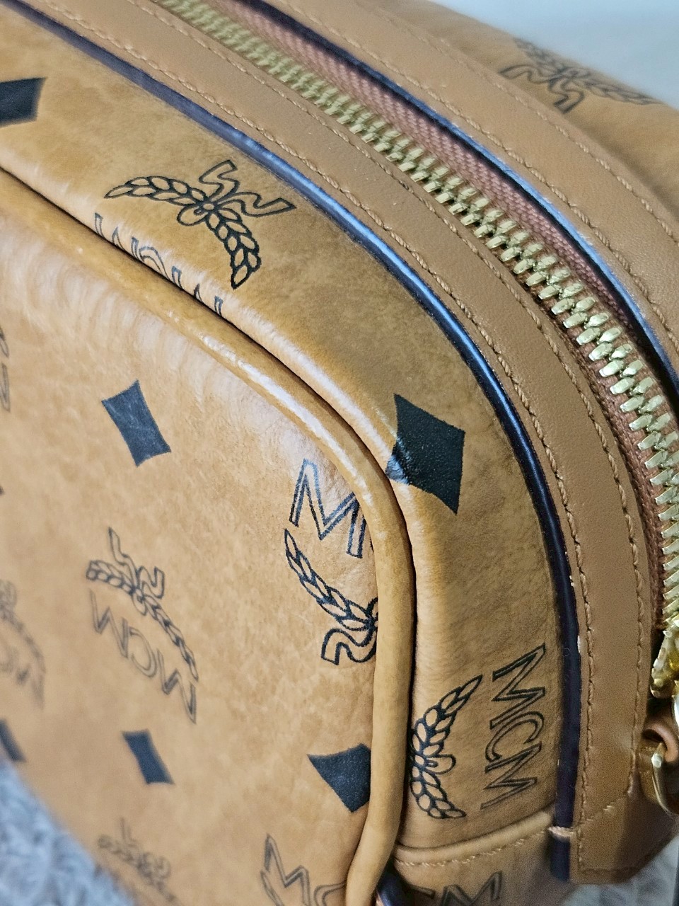 MCM Geo Laurel Wash Bag