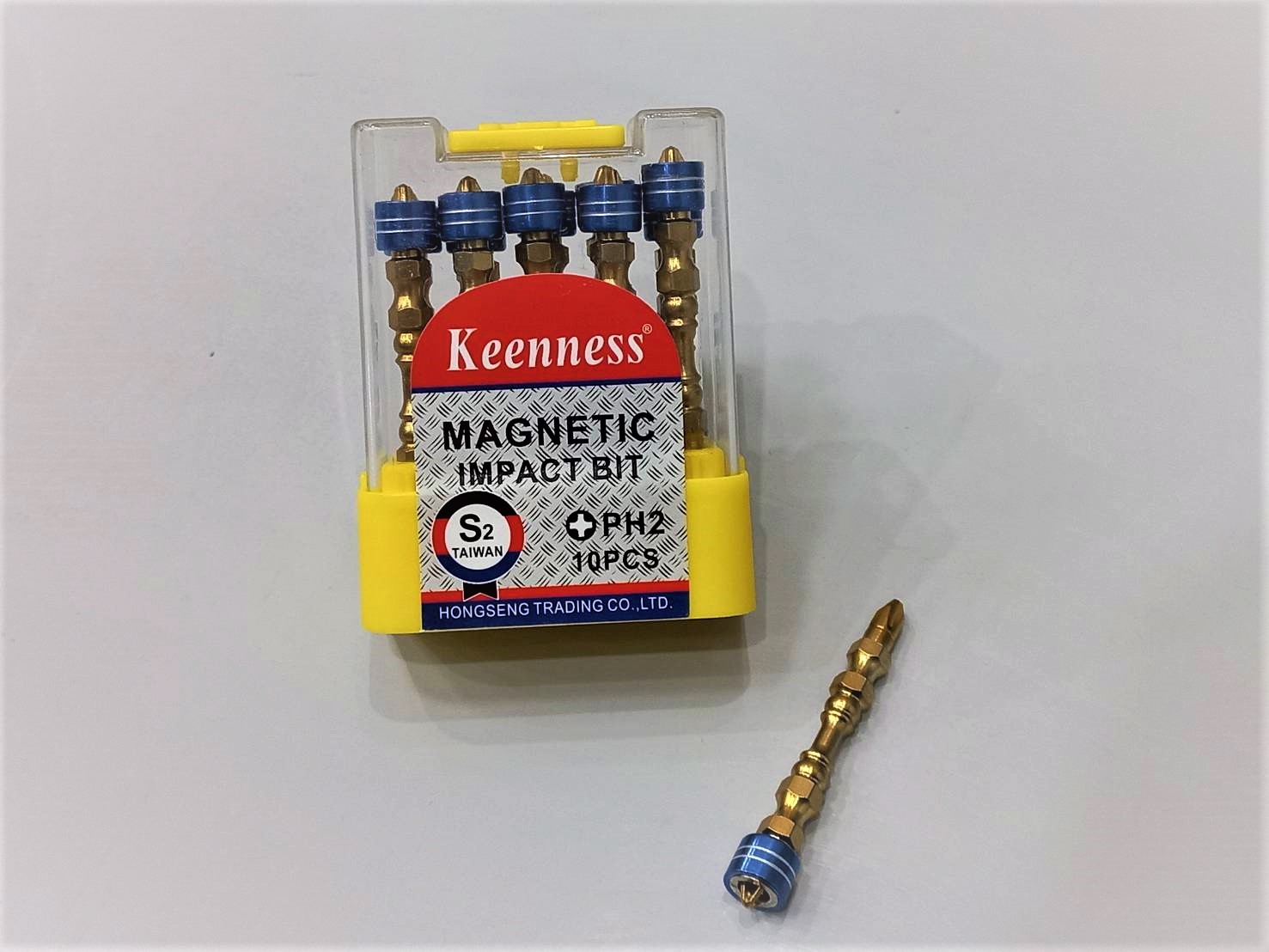 ดอกไขควงลม ปลอกแม่เหล็ก สีทองหัวน้ำเงิน