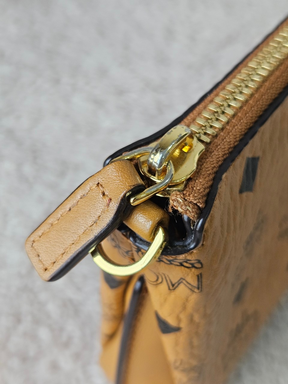 MCM Rabbit Top Zip Crossbody