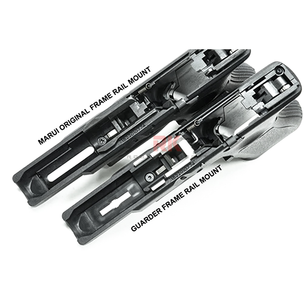 Guarder New Generation Frame Rail Mount for Marui G19 (Black)