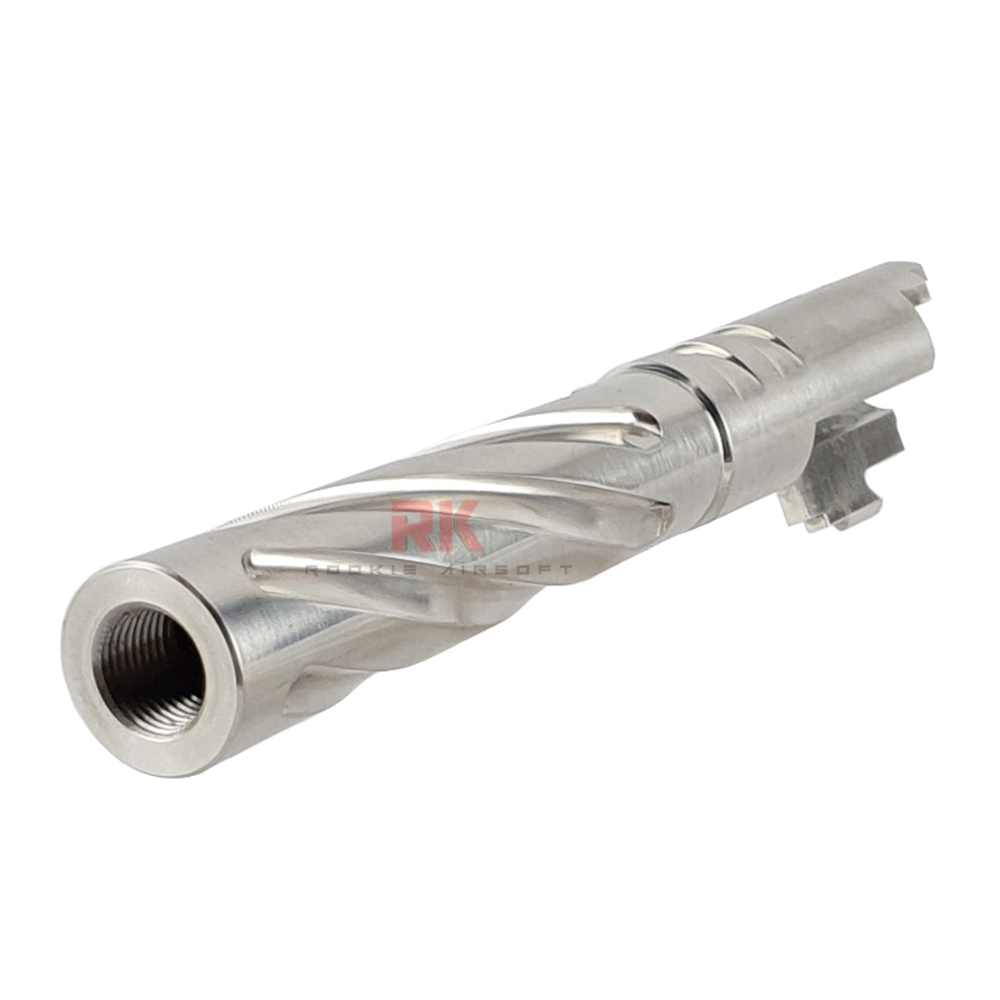 5KU Tornado Steel Threaded Outer Barrel for Marui Hi-Capa 5.1 (Silver)