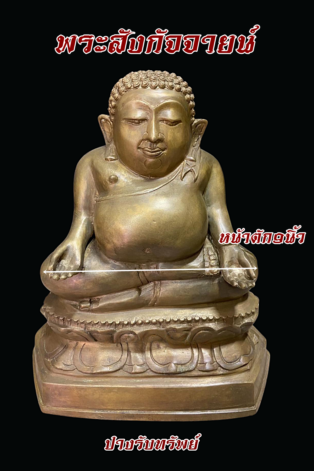 พระสังกัจจายน์ ปางรับทรัพย์ อรหันต์แห่งความอุดมสมบูรณ์ หน้าตัก 9 นิ้ว