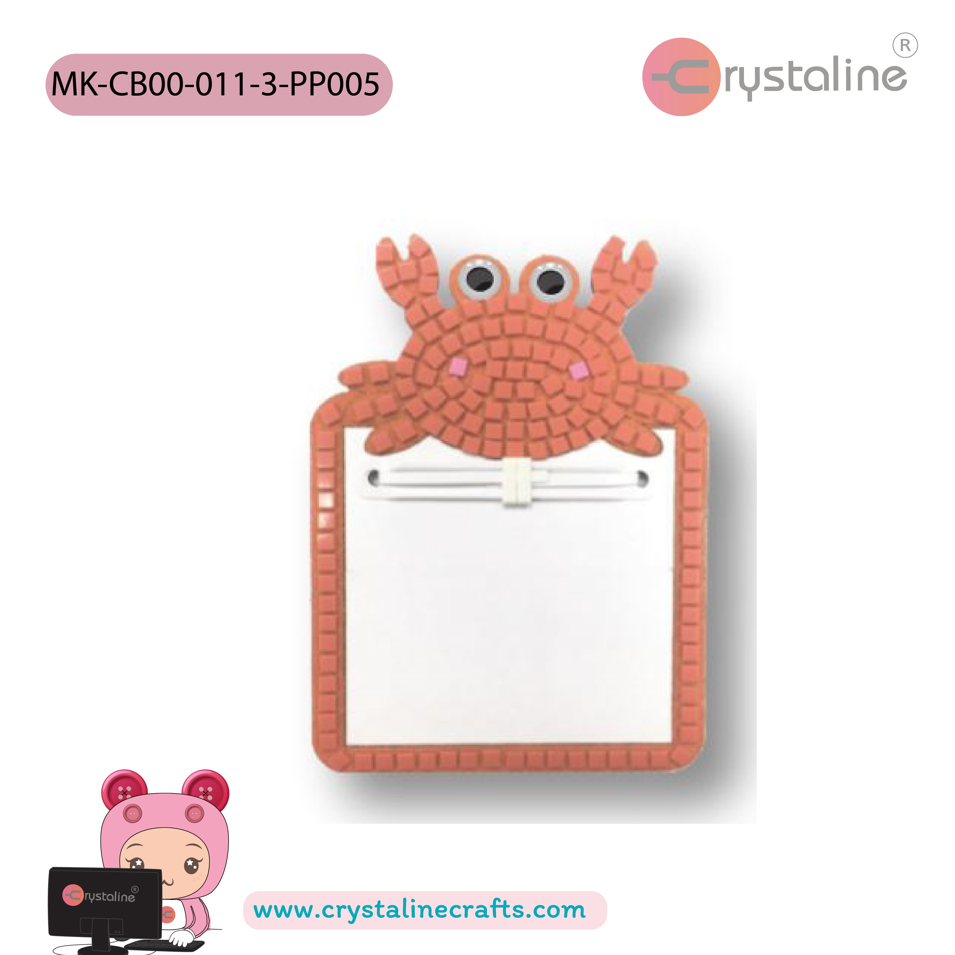 Clipboard kit - Crab (size 10x15 cm,1pc/pack)