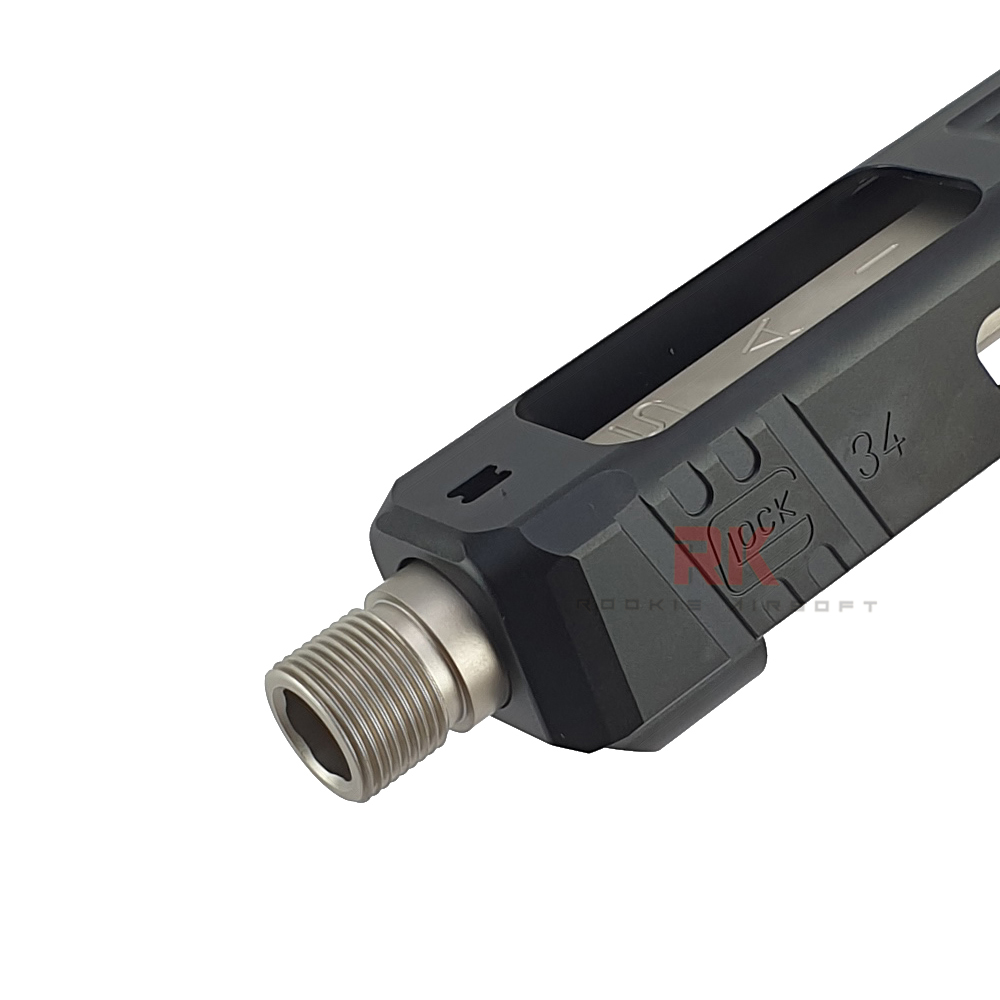 GunsModify SAI G34 RMR Slide Full Set for Marui G17 / G34 (Silver)