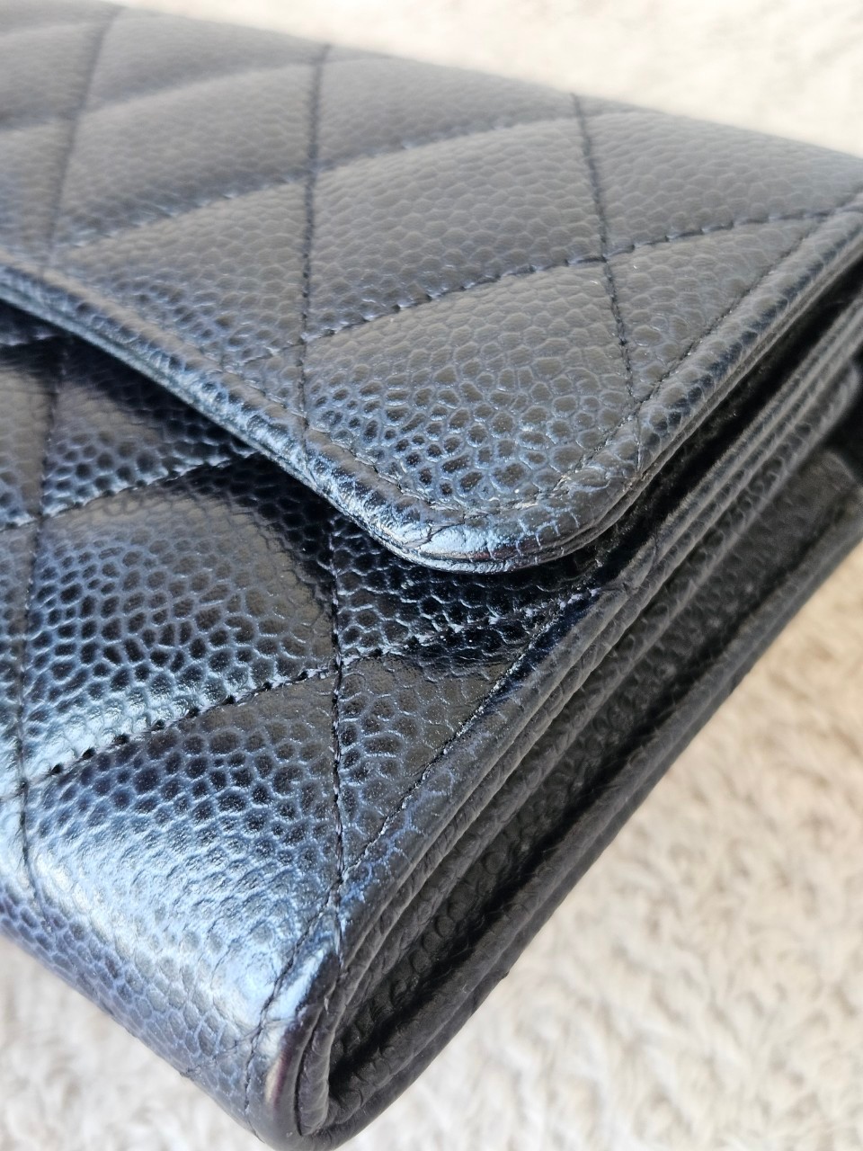 Chanel Sarah Black Cavier SHW