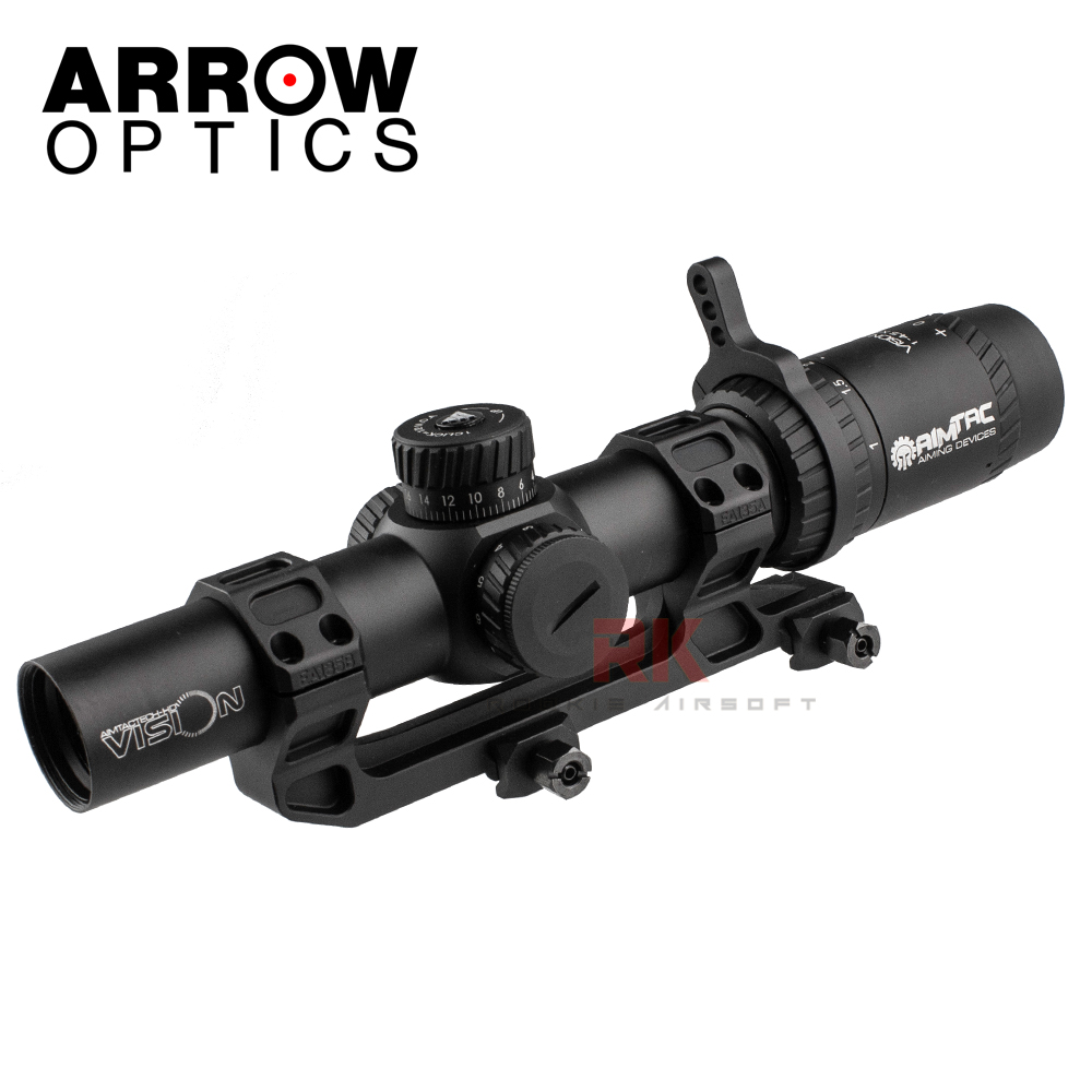 Arrow Optics AIMTAC Vision HD 1-4.5x26mm Rifle Scope (Black)