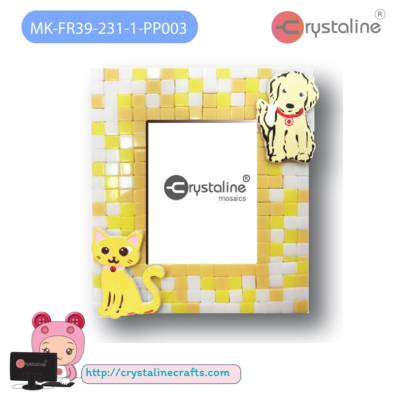 Picture frame kit - Dog&Cat (size 8x9.5 cm,1pc/pack)