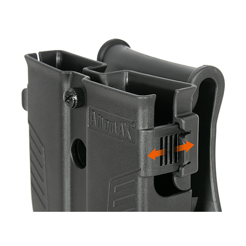 AMOMAX Universal Double Magazine Pouch (Black)