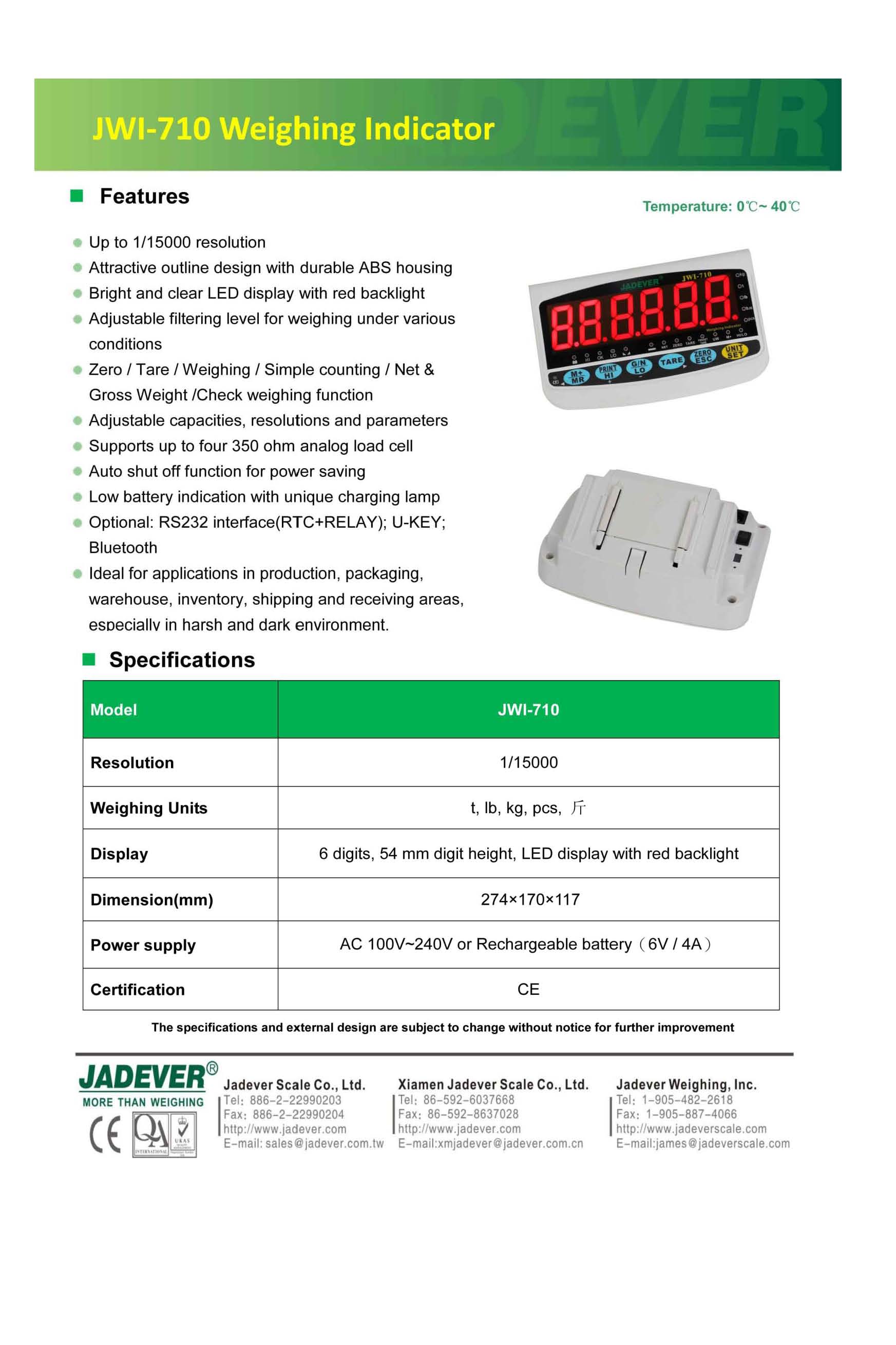 JADEVER เครื่องชั่งดิจิตอลเครื่องชั่งตั้งพื้นขนาด60-300Kgแท่นชั่งน้ำหนักเครื่องชั่งขนาด40x50ถึง80x80Cm JWI 710