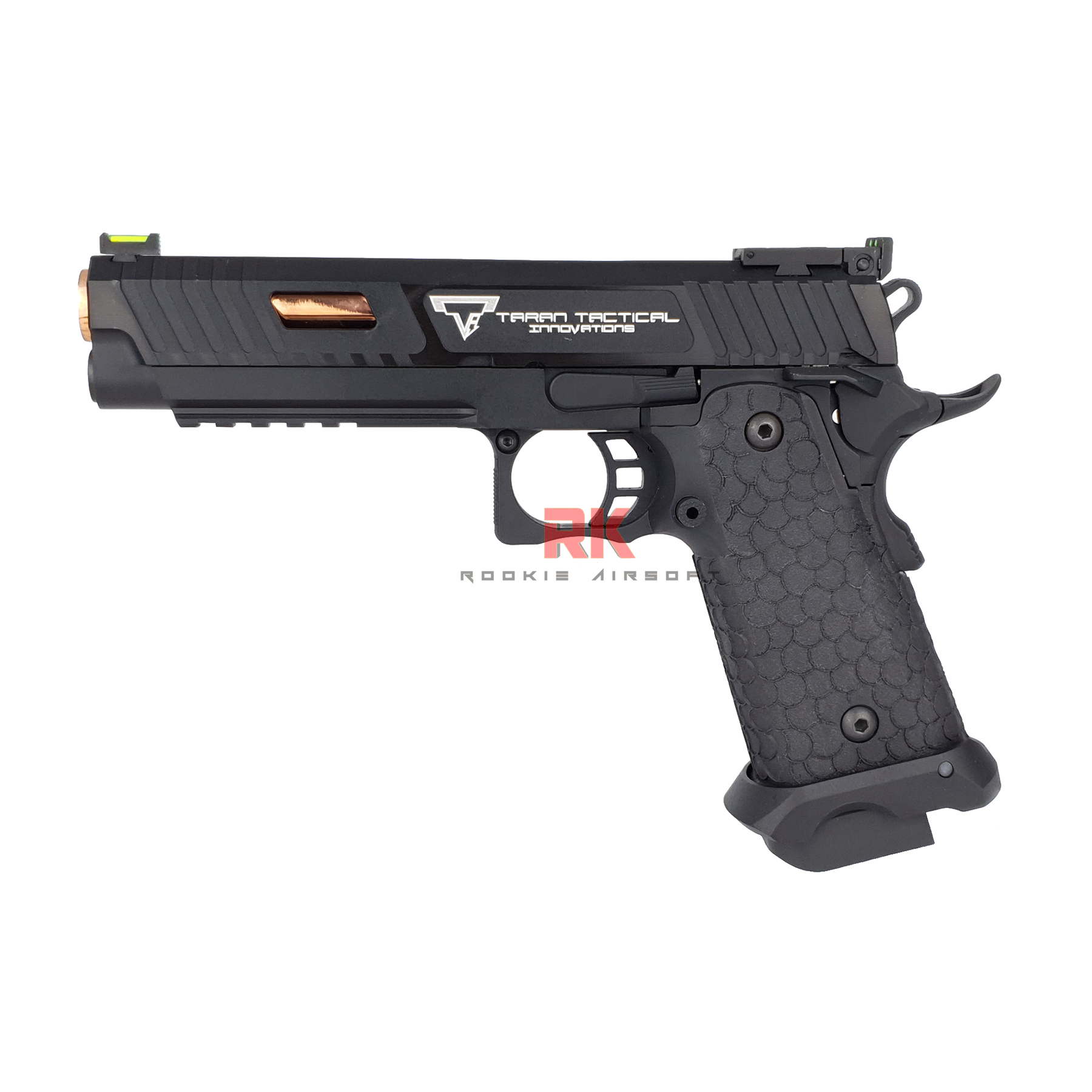 SRC John Wick 3 TTI STI 2011 Combat Master Dual Magazines (Green gas + Co2) GBB - Black