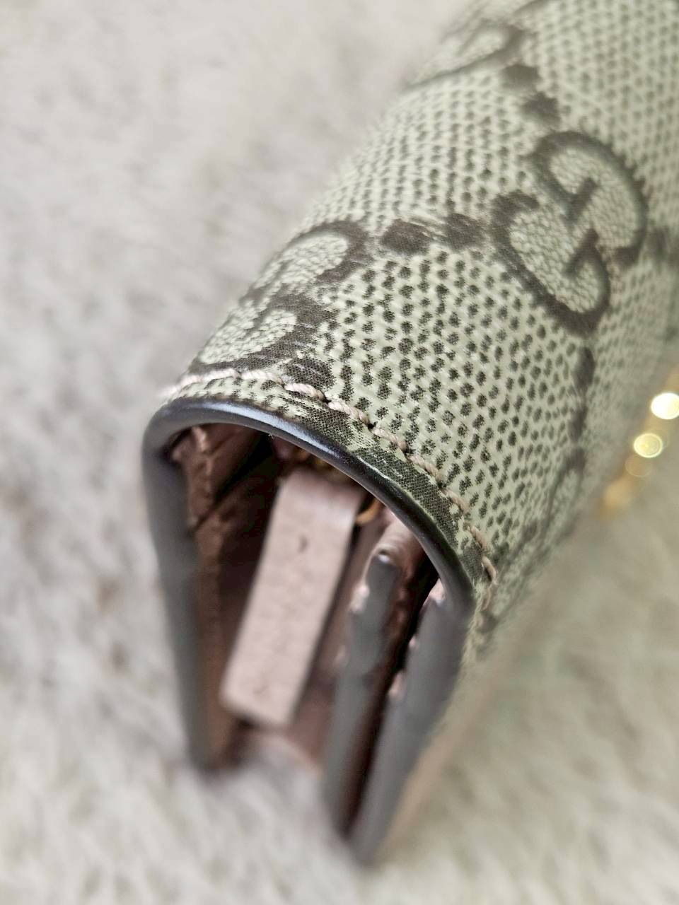 Gucci GG Marmont Bi Color Card Case Wallet