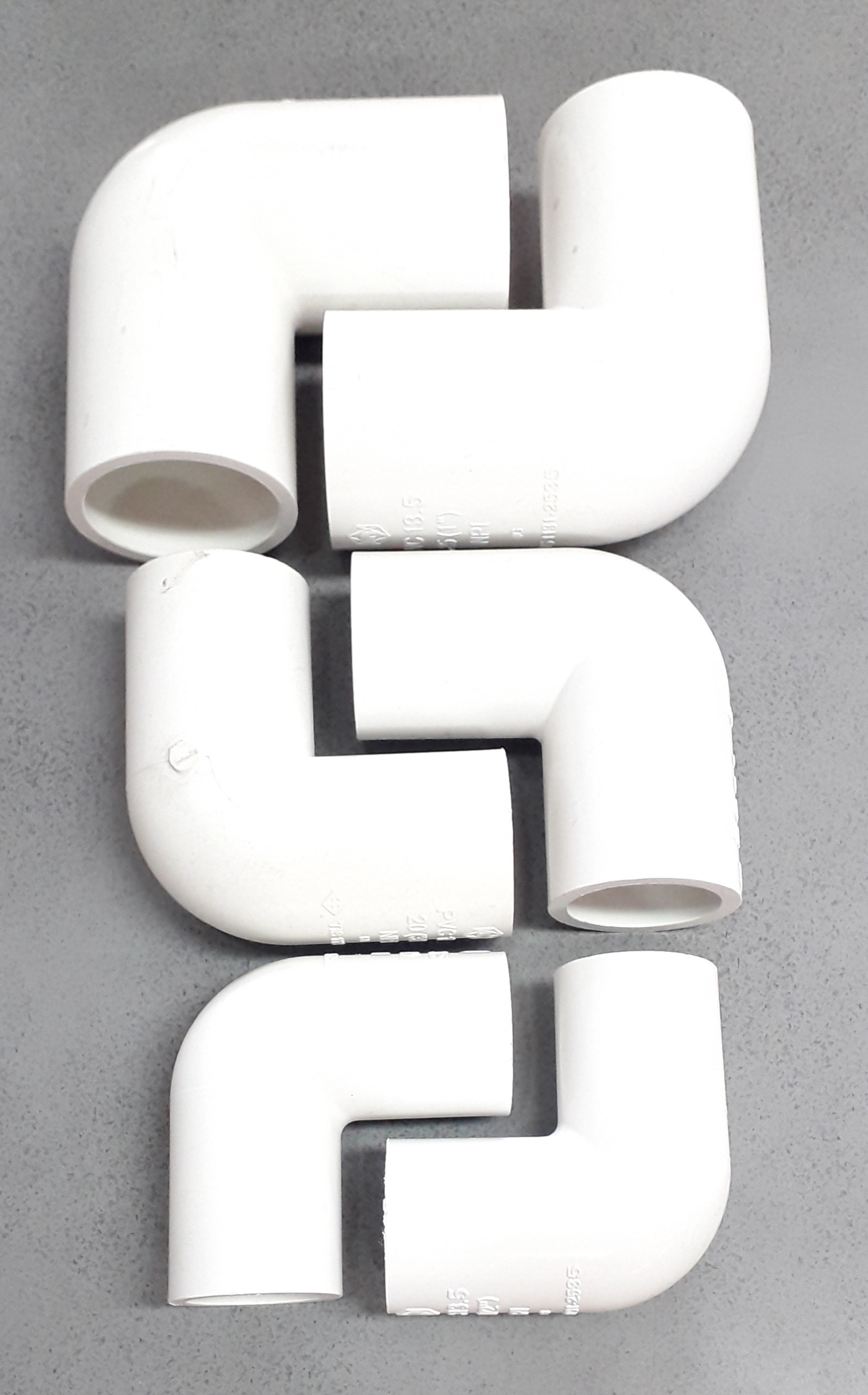 ข้องอ 90 ร้อยสายสีขาว ตราช้าง