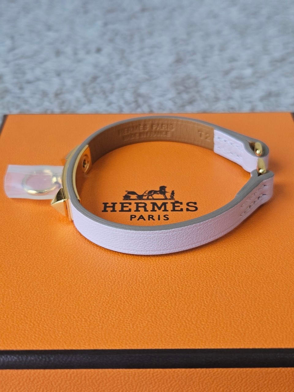 Hermes Rivale Mini Bracelet สี Mauve pale(ม่วง)