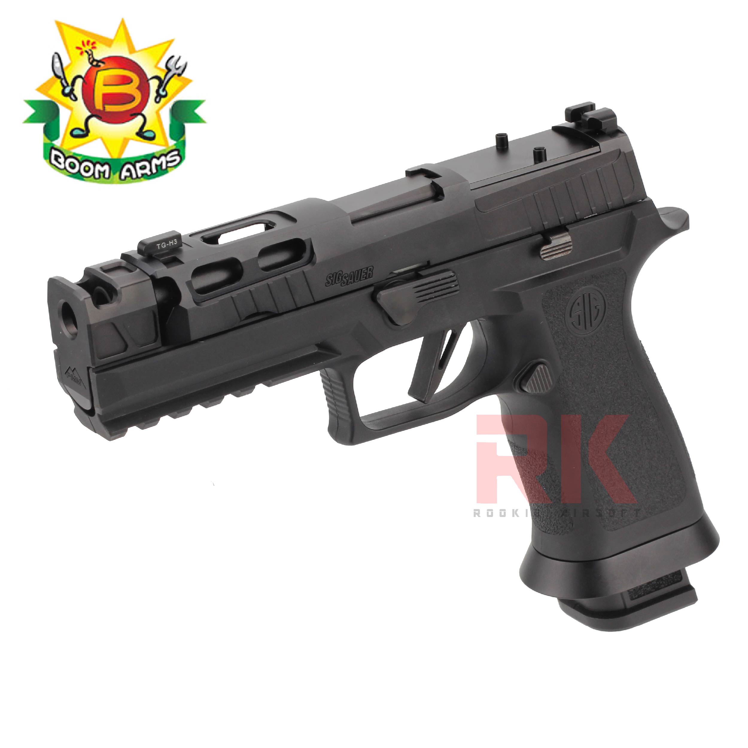 Boomarms Custom SIG M18 PRO-CUT with PM Style Compensator - Black