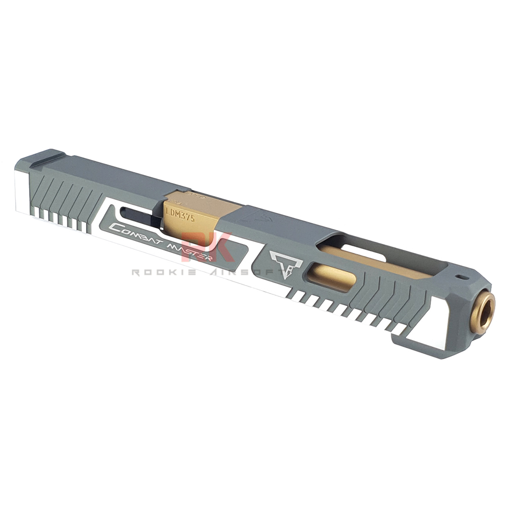 NOVA CNC Aluminum TTI Style G34 Slide Set for Marui G17 / G34 (Matte Silver)