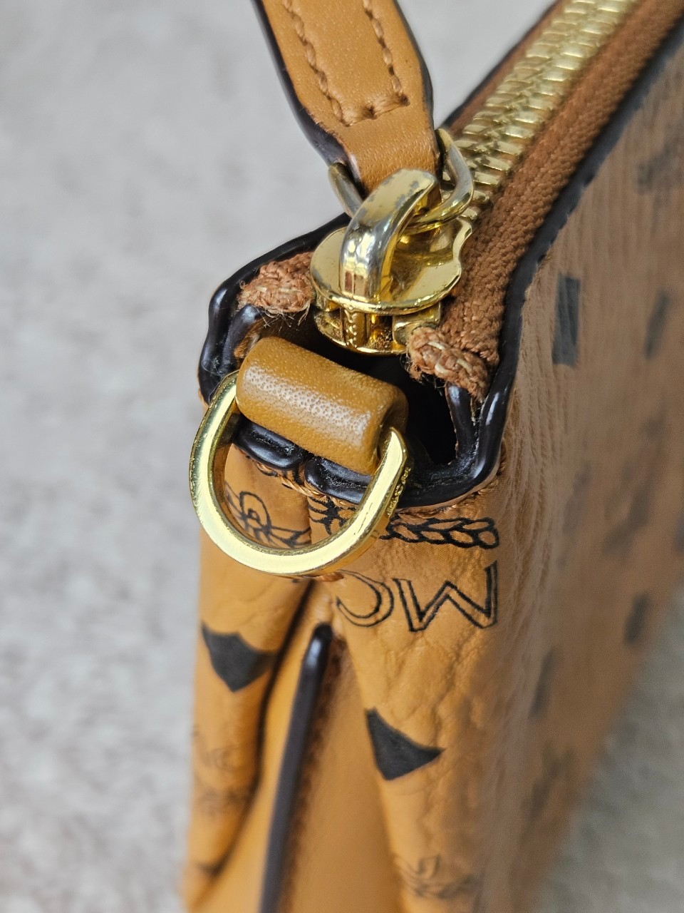 MCM Rabbit Top Zip Crossbody