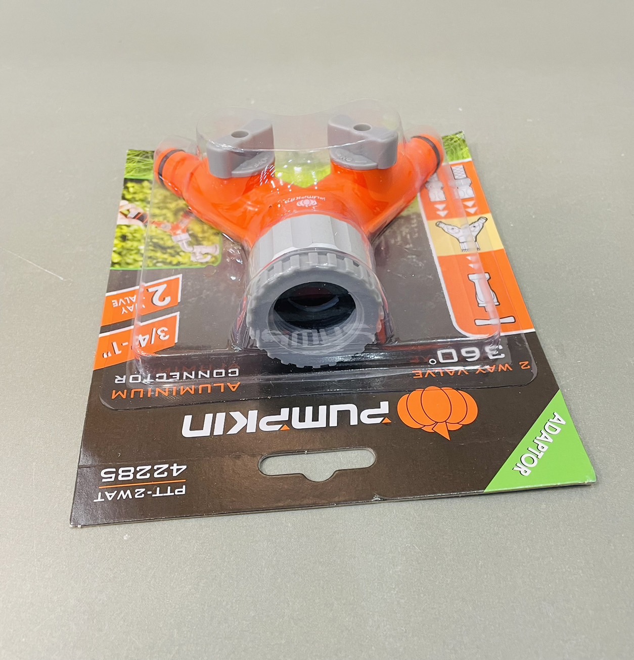 วาล์วก๊อกน้ำ 2ทาง อลูมิเนียม พัมคิน