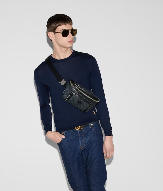 Gucci Interlocking G Belt Bag Black