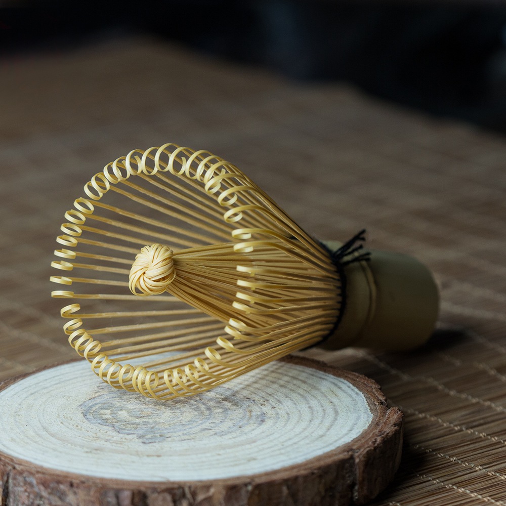 แปรงไม้ไผ่ แปรงมัทฉะ แปรงชงชาญี่ปุ่น มี 120 เส้น