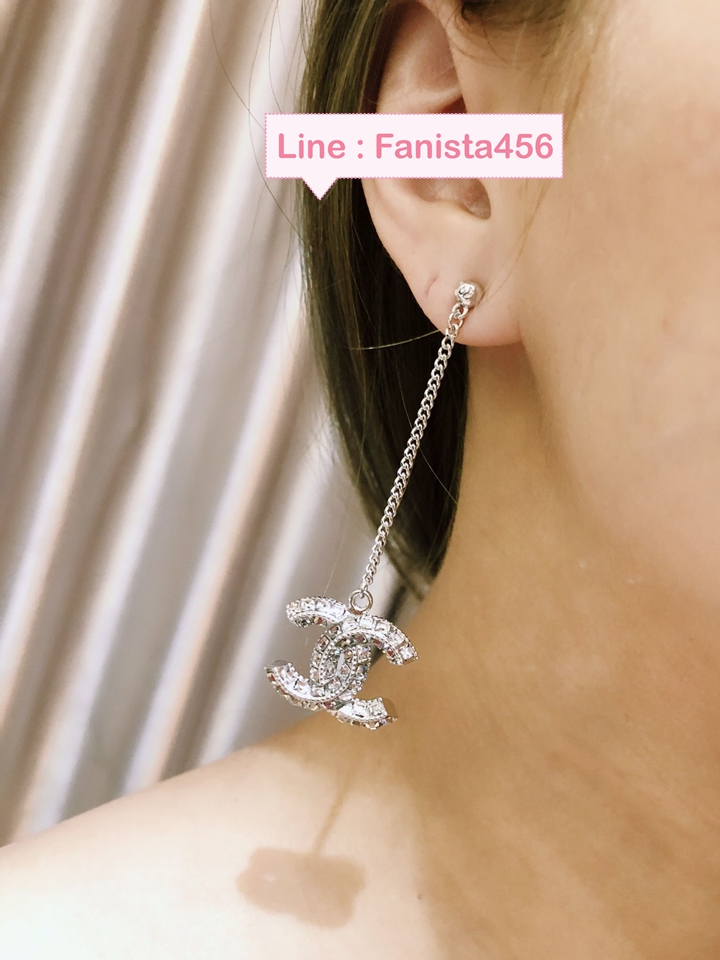 ต่างหู Chanel Earring ต่างหูชาแนลห้อยโซ่ยาว