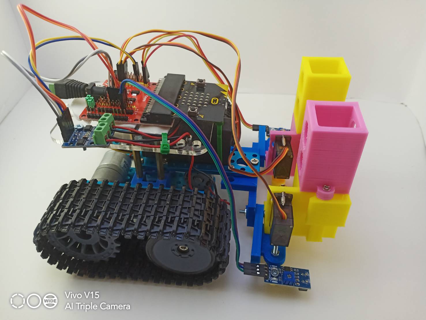 Micro Robot หุ่นยนต์สมองกลไมโครบิต สำหรับฝึกโปรแกรมเด็กด้วยบล็อคคำสั่ง V2 Ex