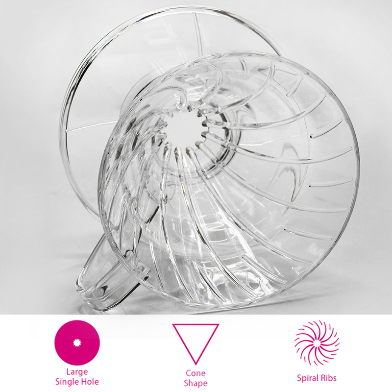 Coffee filter cup AS V60, single hole drip cup 1-2 cup