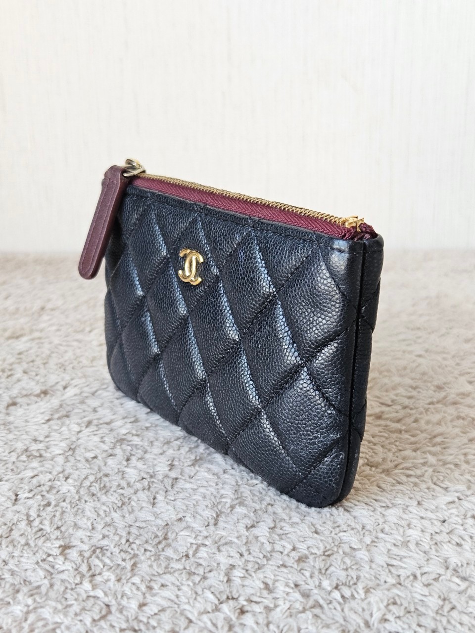 Chanel O Case Black Cavier GHW