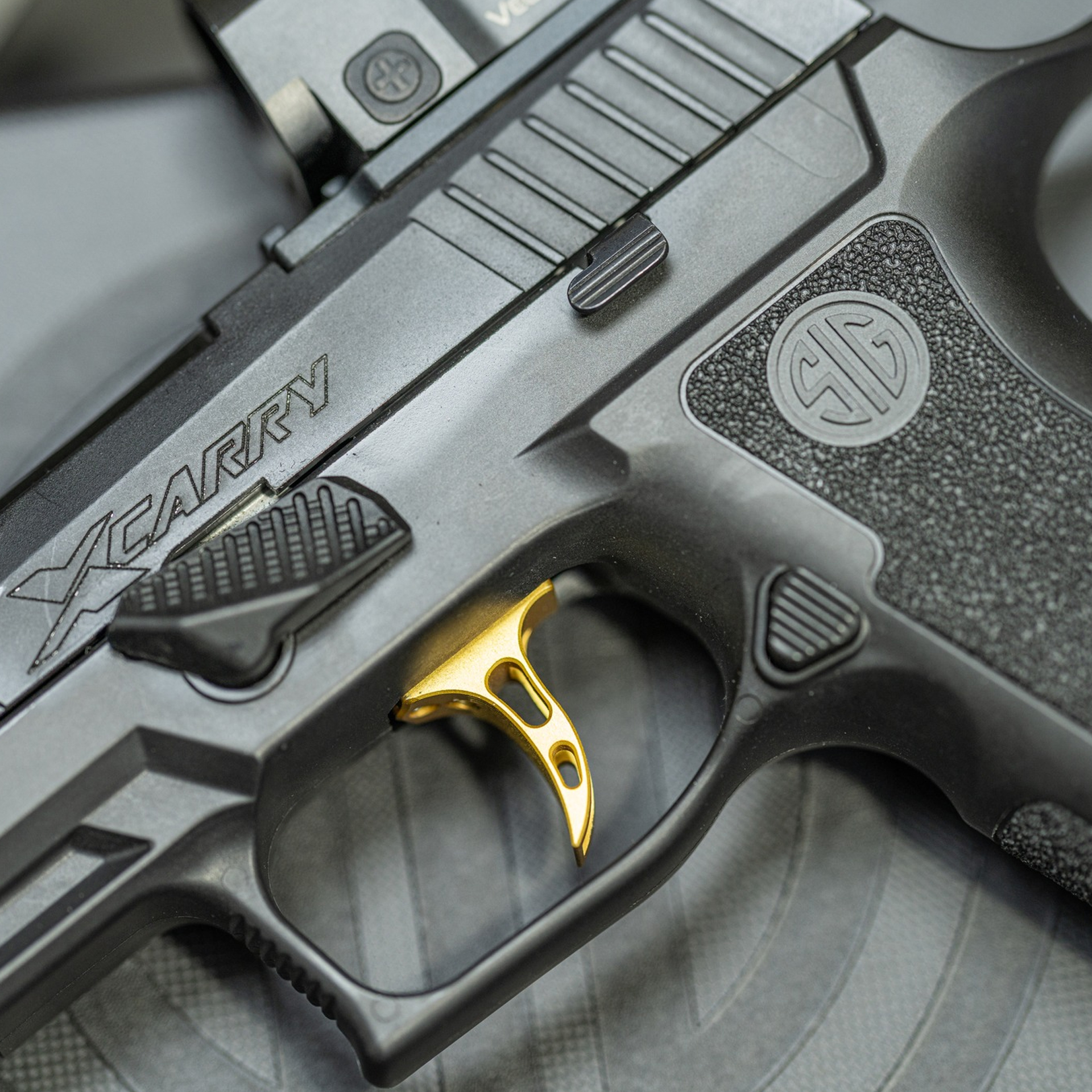 Revanchist AC Style Dual Adjustable Curved Trigger for SIG AIR / VFC P320 M17 M18