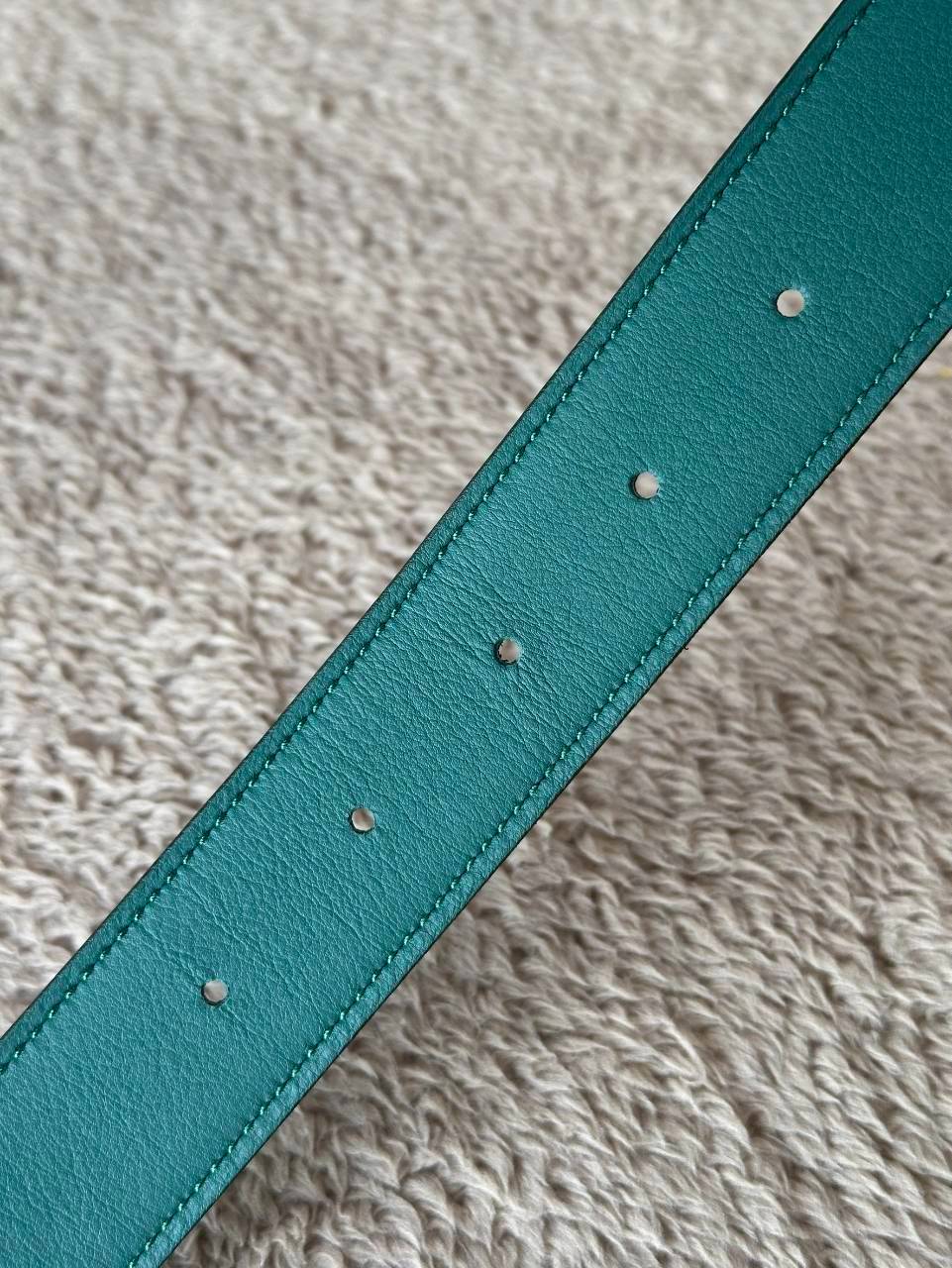 Hermes Belt 32mm หัวกลมเงิน