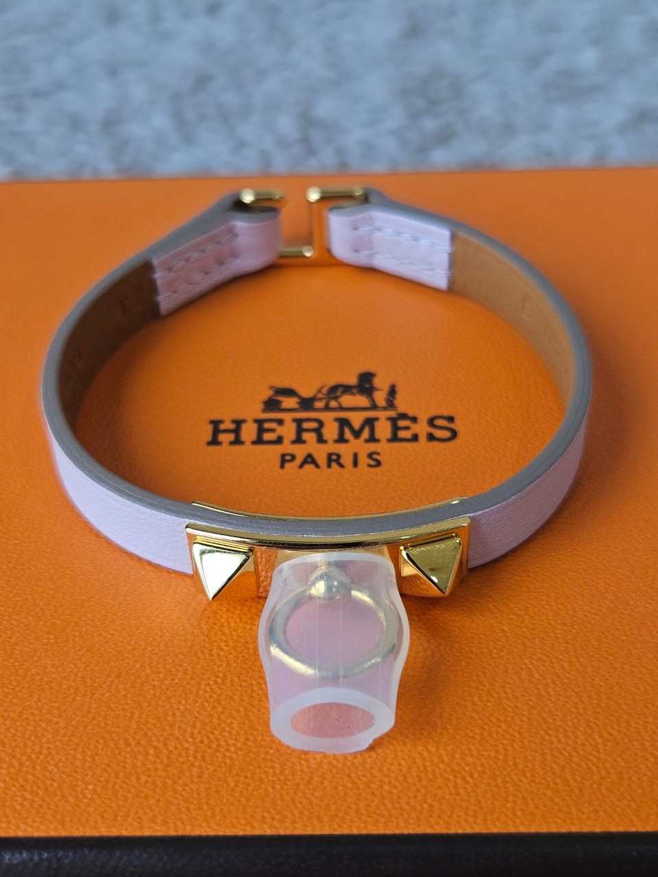 Hermes Rivale Mini Bracelet สี Mauve pale(ม่วง)
