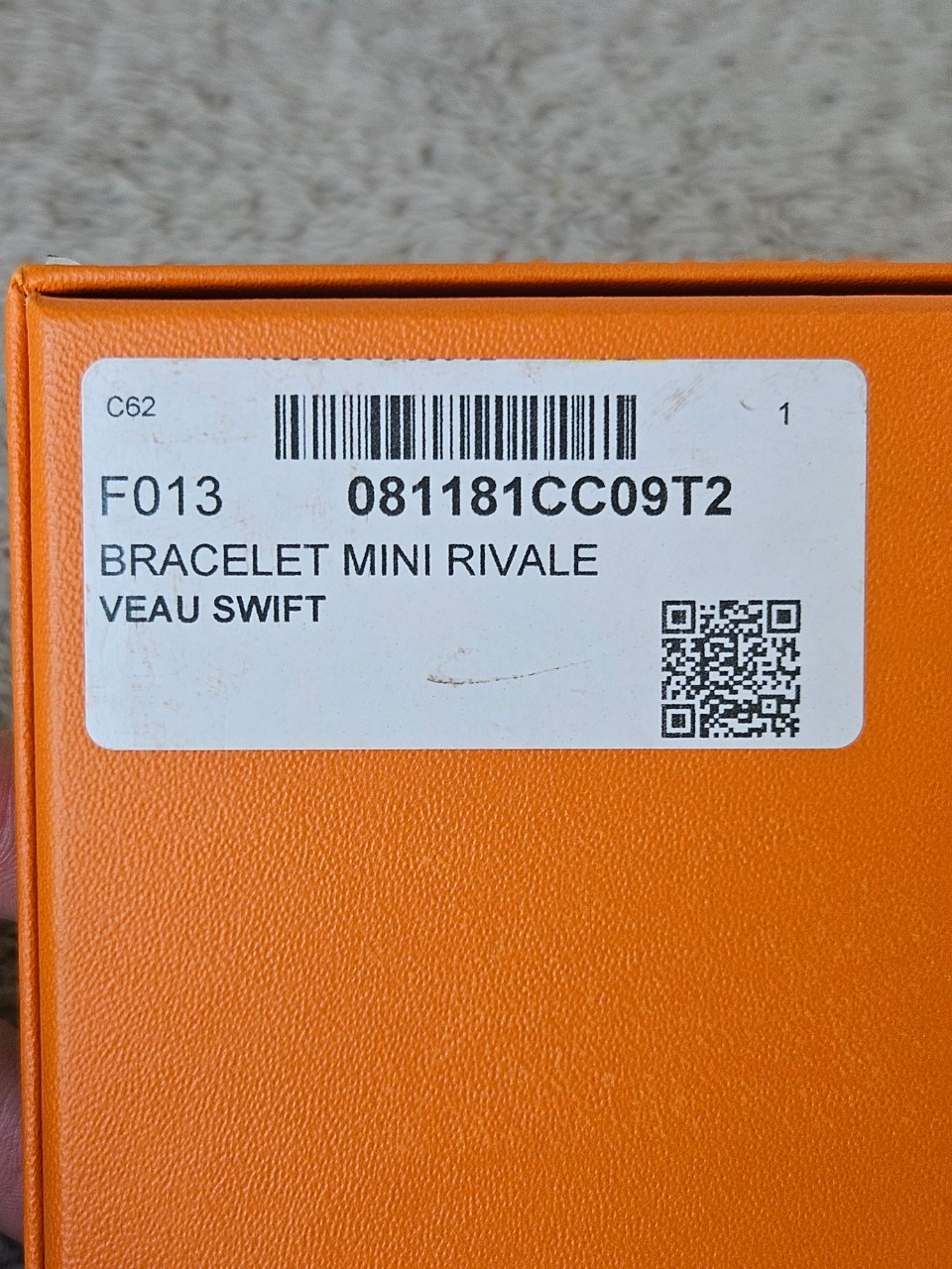 Hermes Rivale Mini Bracelet สี Mauve pale(ม่วง)