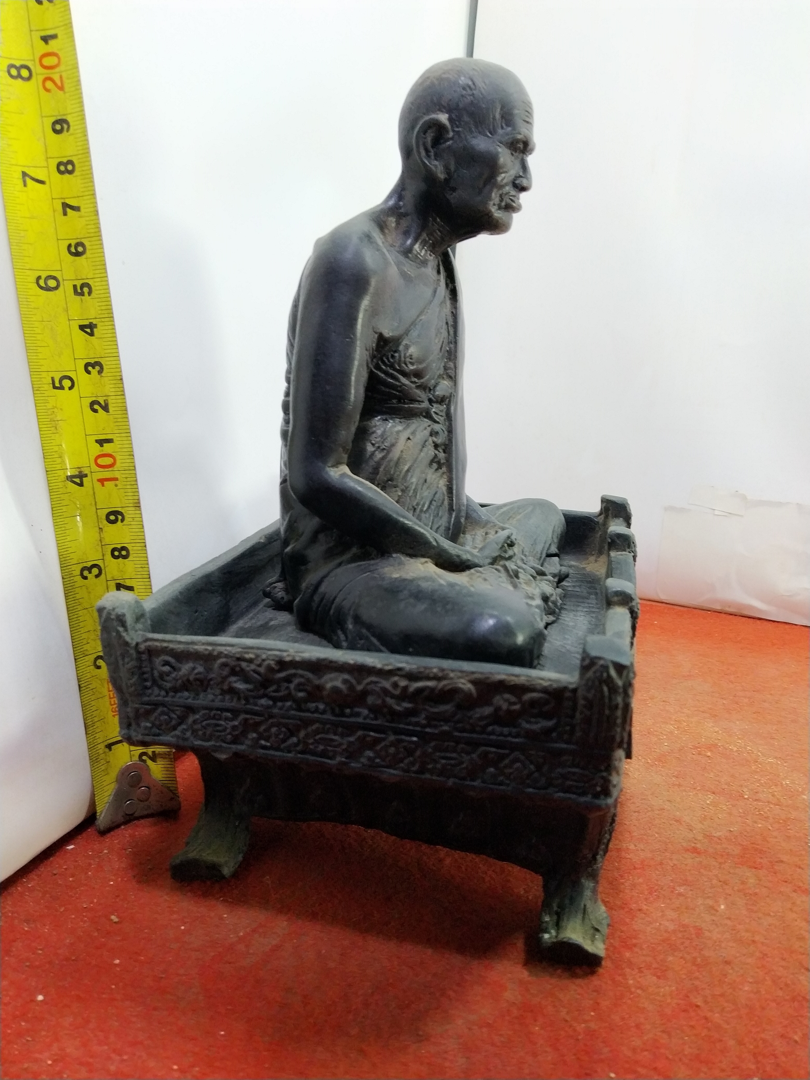 หลวงพ่อเงิน วัดบางคลาน รุ่นฝั่งลูกนิมิต วัดห้วยเขน พ.ศ ๒๕๕๙ เนื้อนวโลหะสำริด