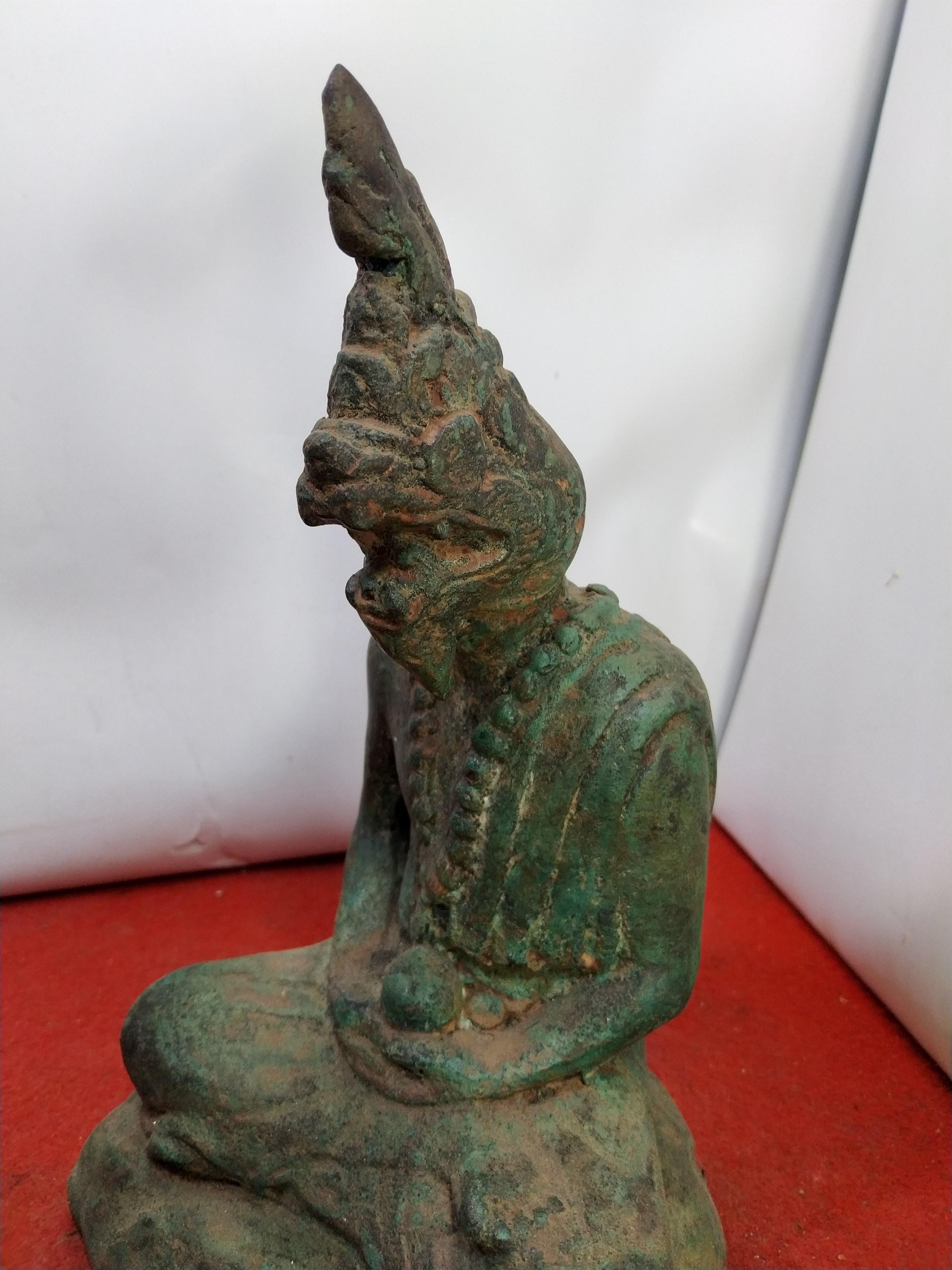 ปู่ฤาษีนาคา (ฤาษีภุชงค์) หน้าตัก 5 นิ้ว เนื้อโลหะสำริด