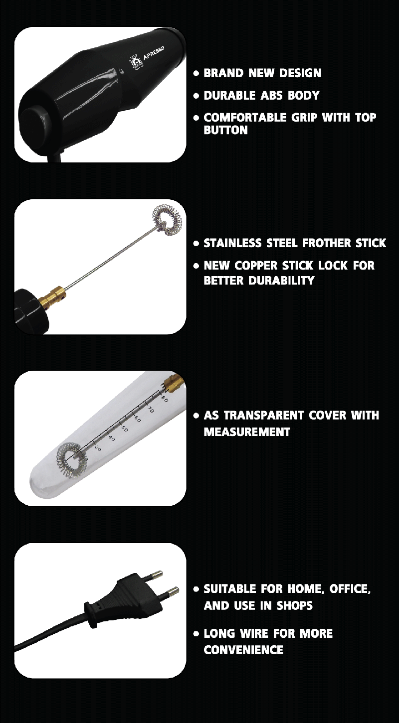 เครื่องตีฟองนม 25W เอเพรสโซ่ Apresso