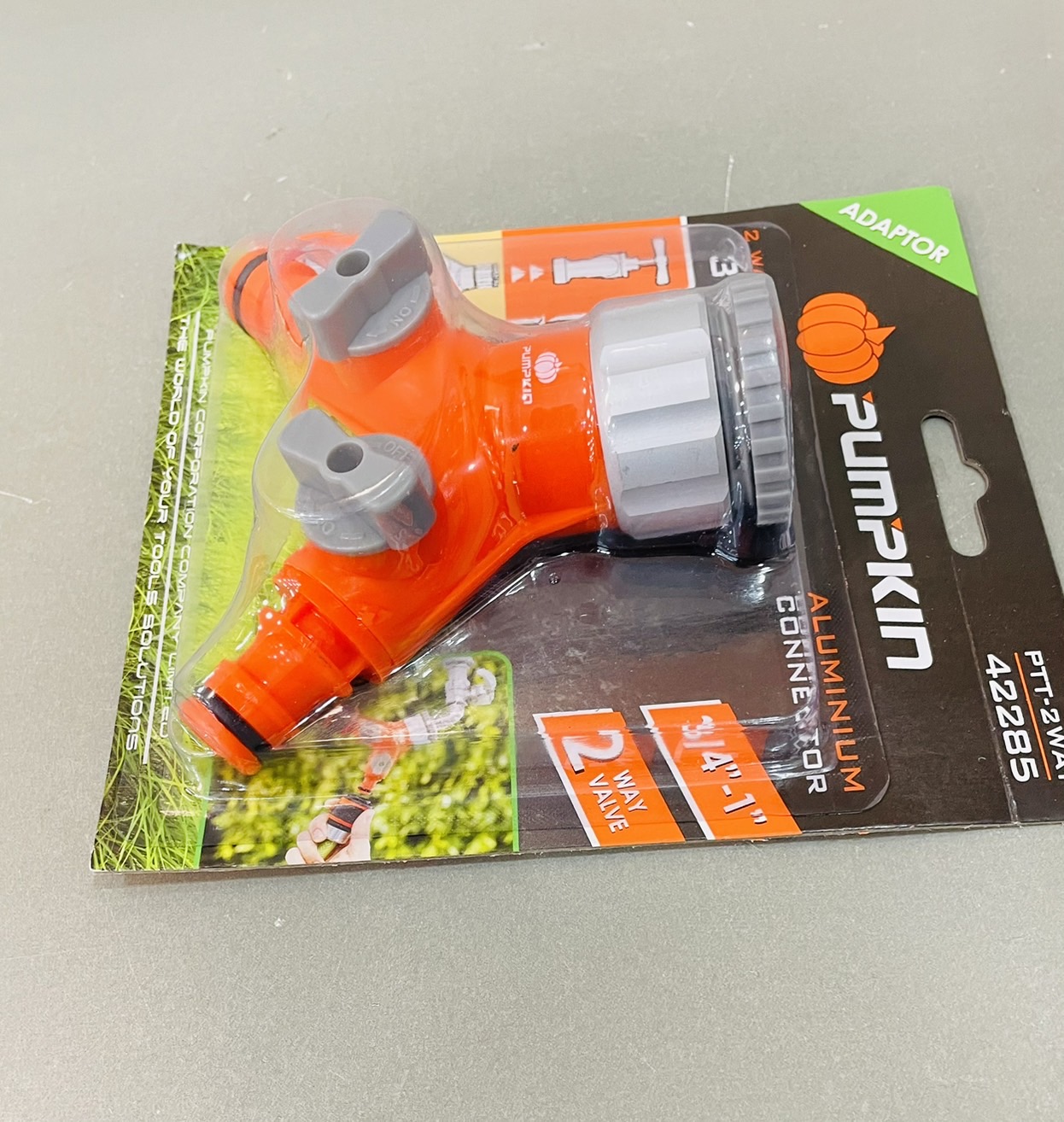 วาล์วก๊อกน้ำ 2ทาง อลูมิเนียม พัมคิน