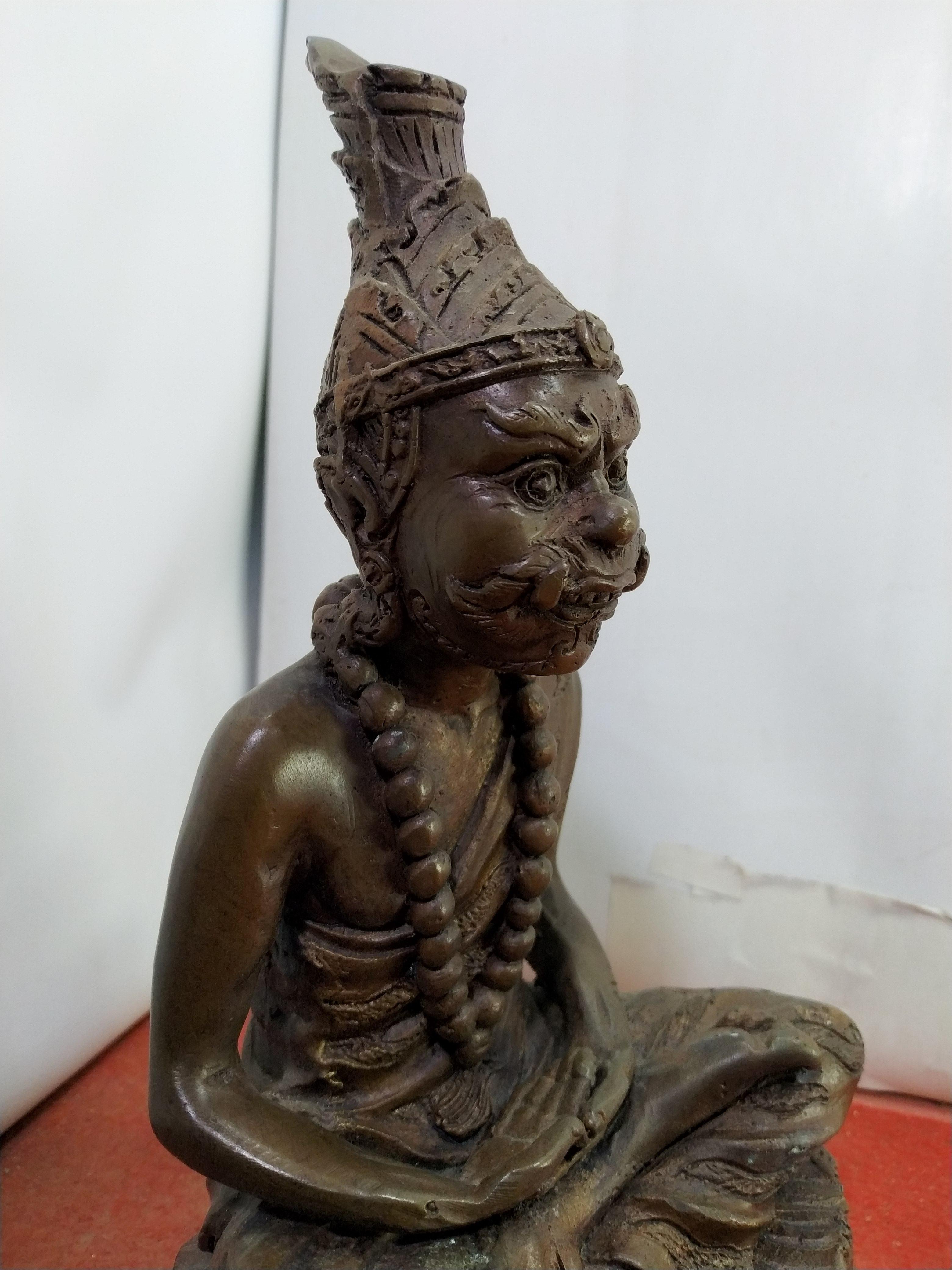 พ่อปู่ฤาษีพิราพ (ทรงหน้ายักษ์) หน้าตัก 5 นิ้ว เนื้อโลหะสำริด