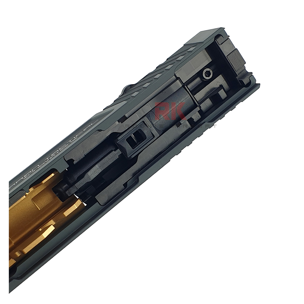 Nova CNC Aluminum TTI G17 RMR Slide Kit for Marui G17 Gen3 (Shiny Black)