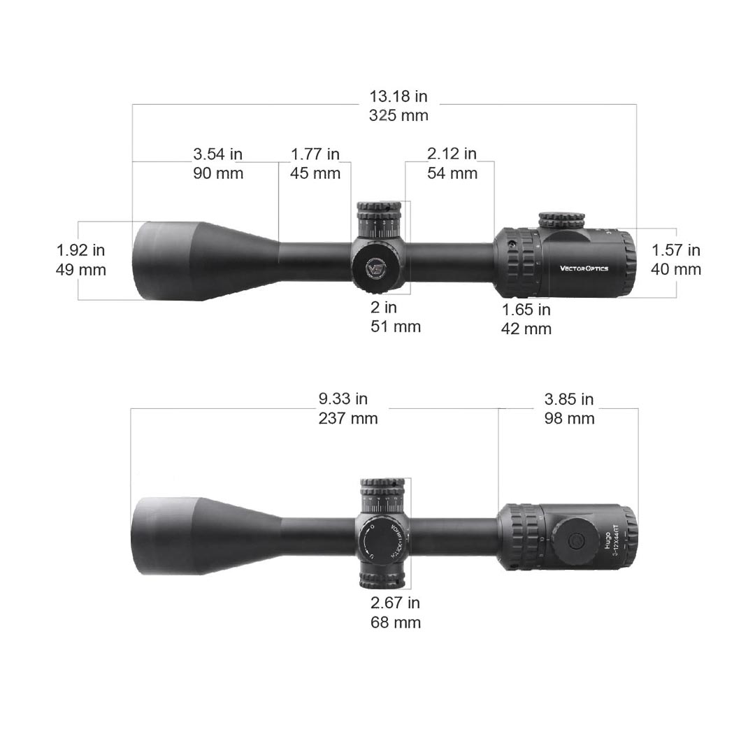 Vector Optics Hugo 3-12x44GT SFP Rifle Scope (SCOM-31)