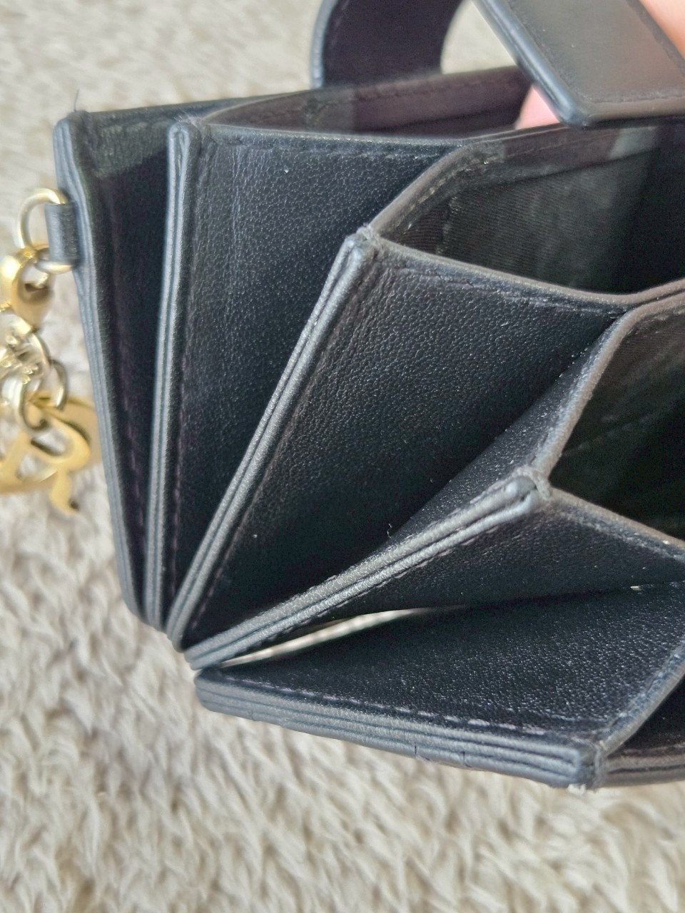 Lady Dior Jasmine Card Holder